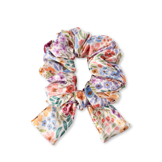 Countryside Blooms Satin Scrunchie