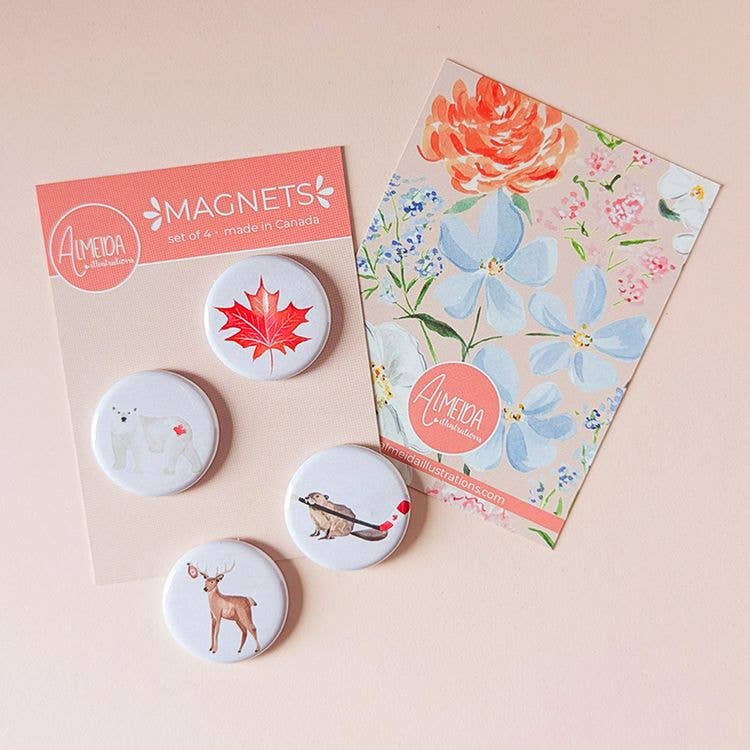 Canadian Animals I Magnet Set
