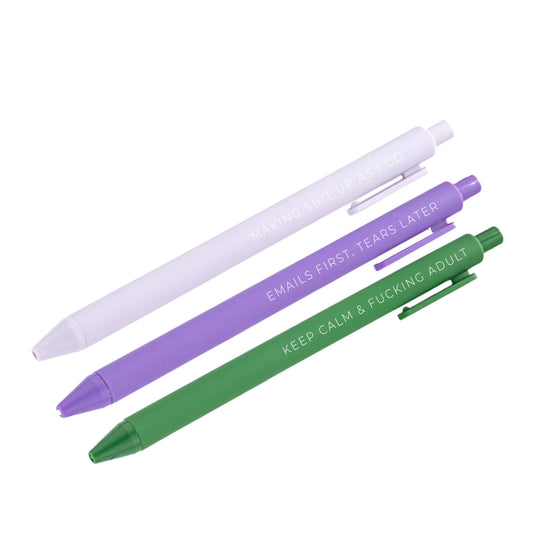 Barely Adulting pen Collection