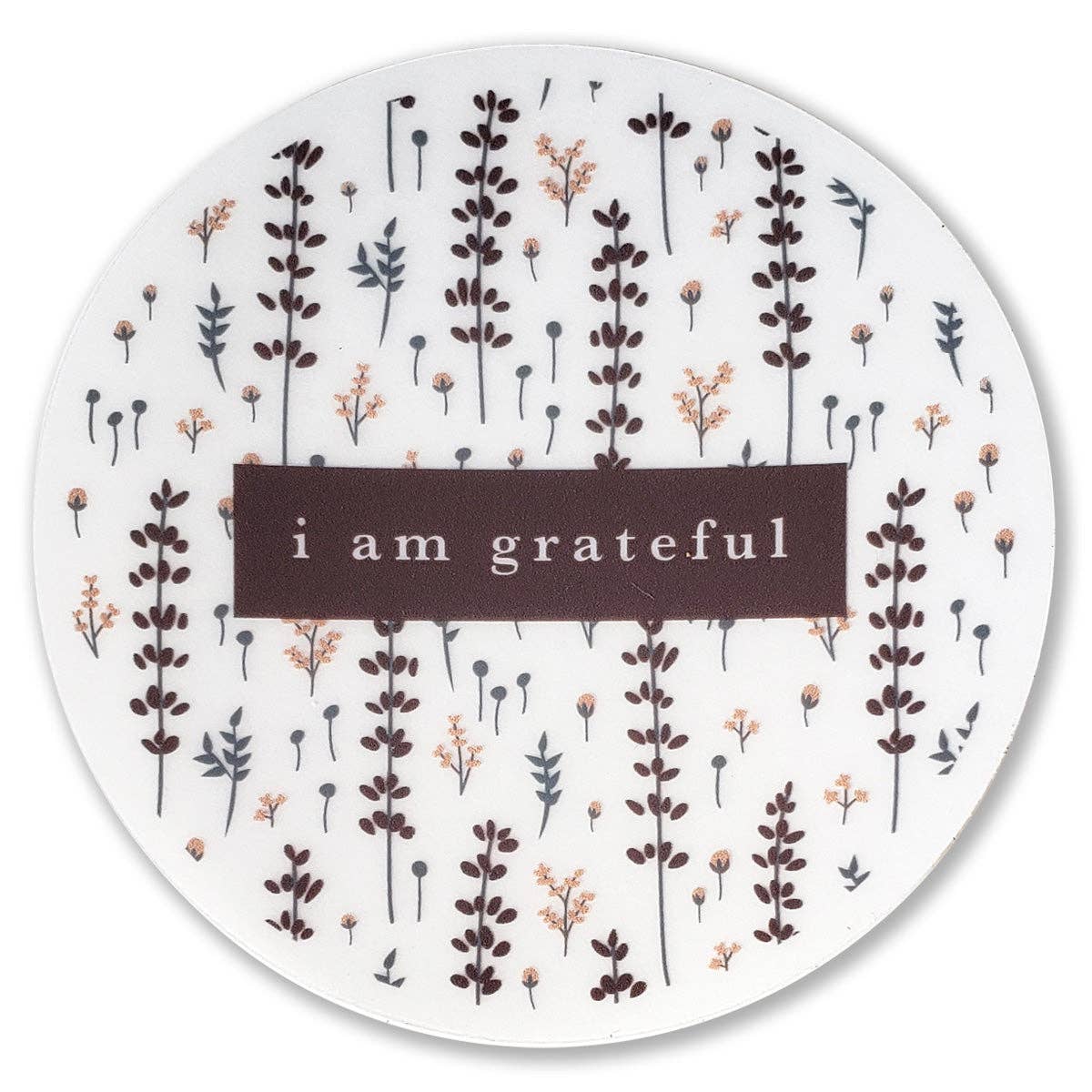 Lovely Lavender 3" Clear Gratitude Sticker
