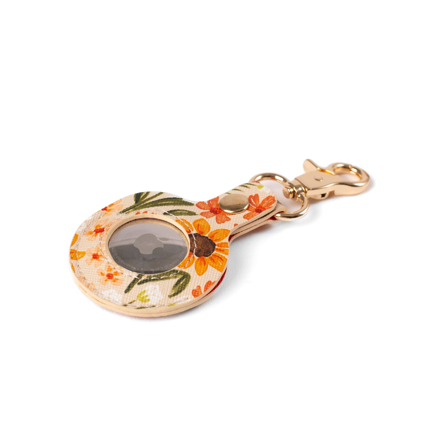 Sunny Poppies AirTag Keychain