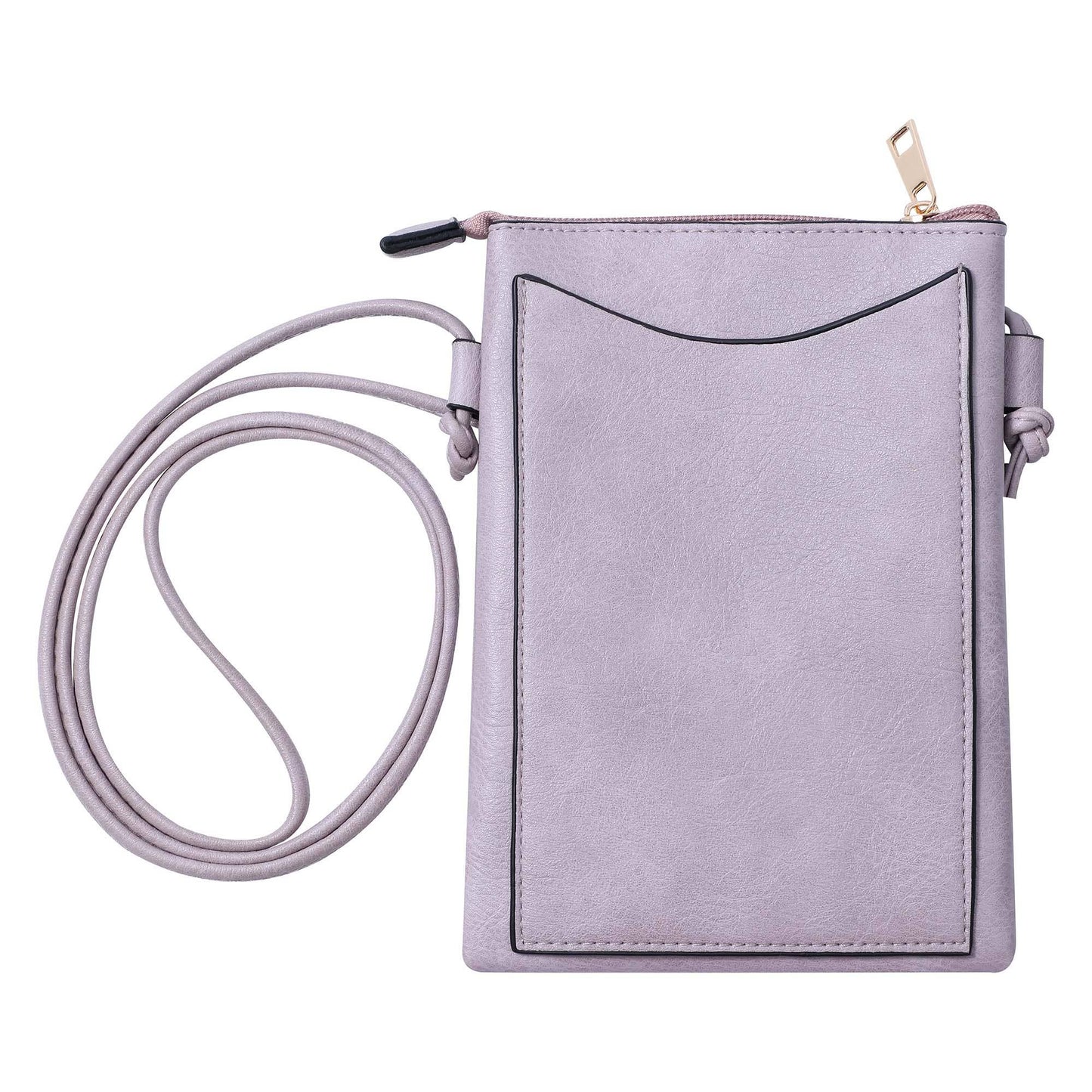 Lavender - Hummingbird laser cut crossbody cellphone bag