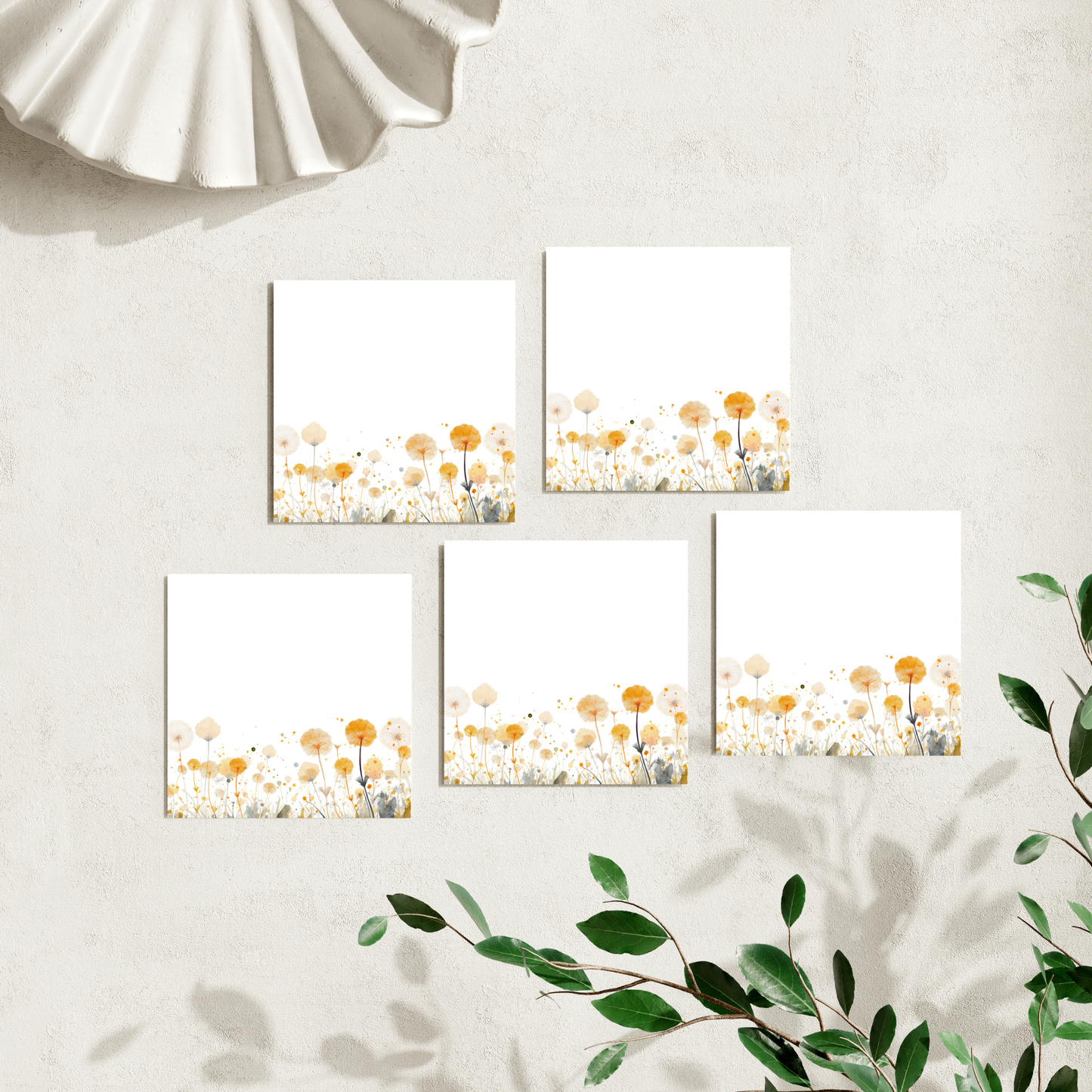Dandelion Field: 50 Sheet Post-It Note Notepad