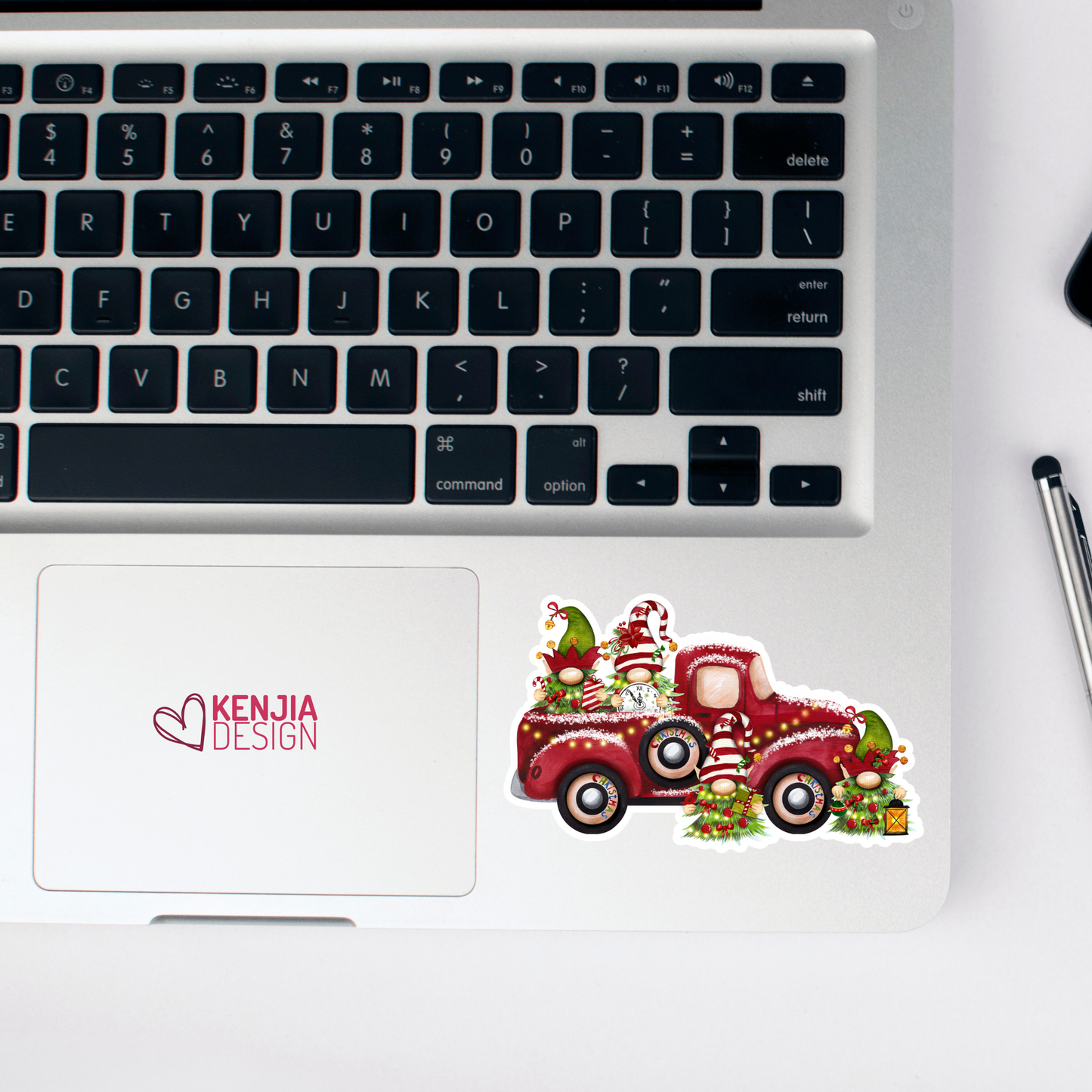12 Days of Christmas Gnome Truck Stickers: Matte / 3'' Stickers