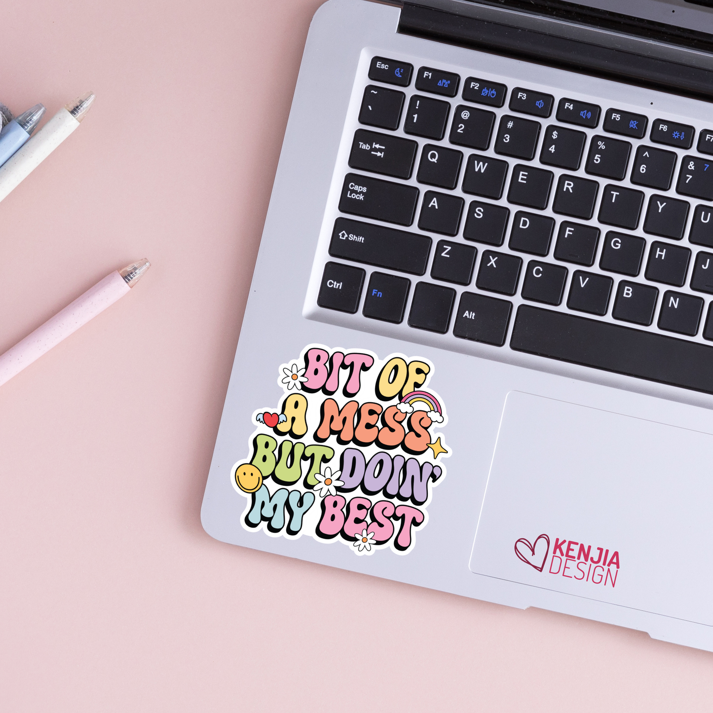 Bit of a Mess But Doin My Best Stickers / Mental Health: Matte Stickers 2''