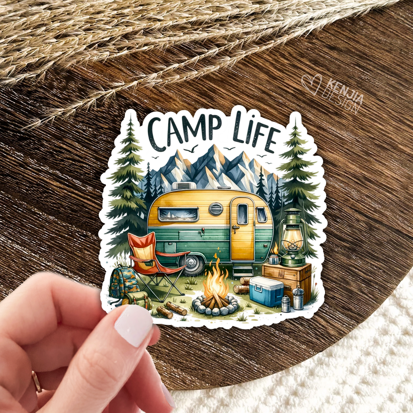 Camp Life Stickers & Magnets / Camping Adventure: Matte Stickers 2''