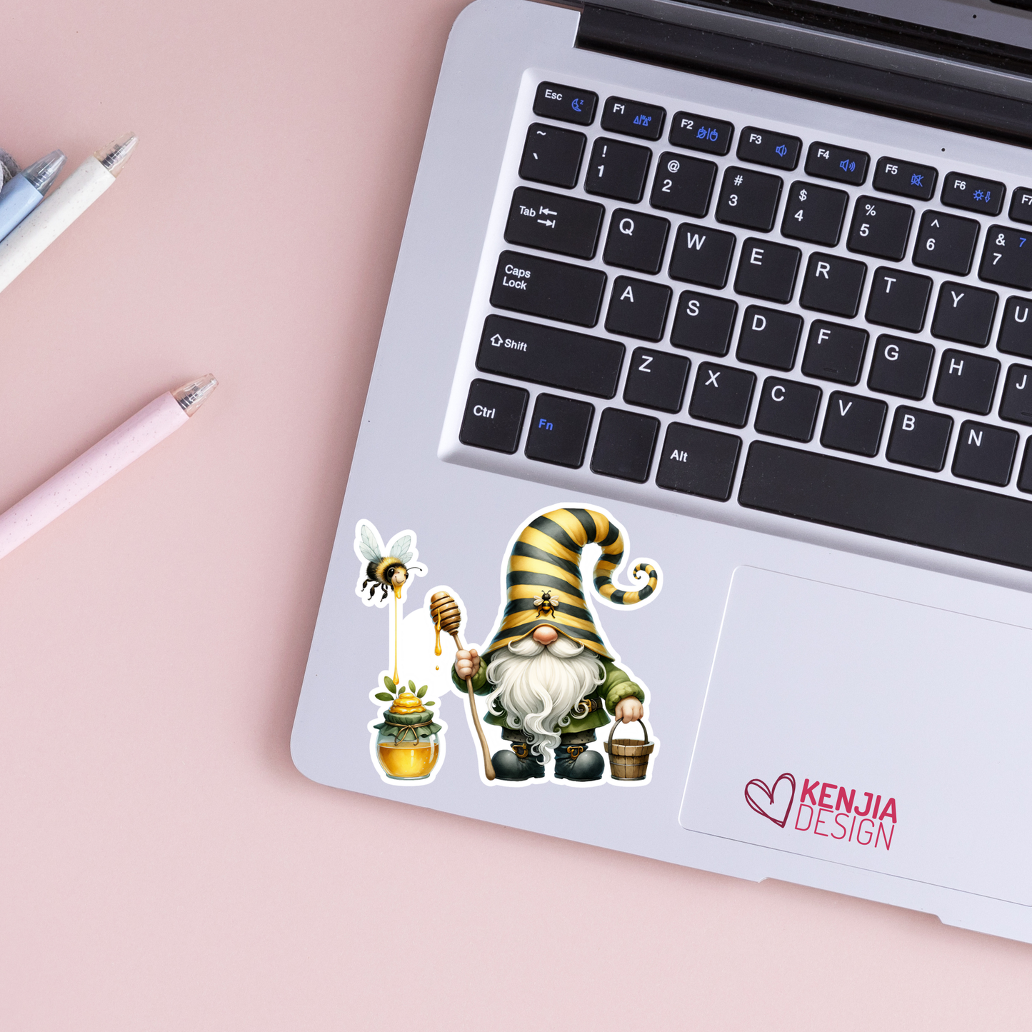 Bumble Bee Gnome,  Matte Stickers 2''