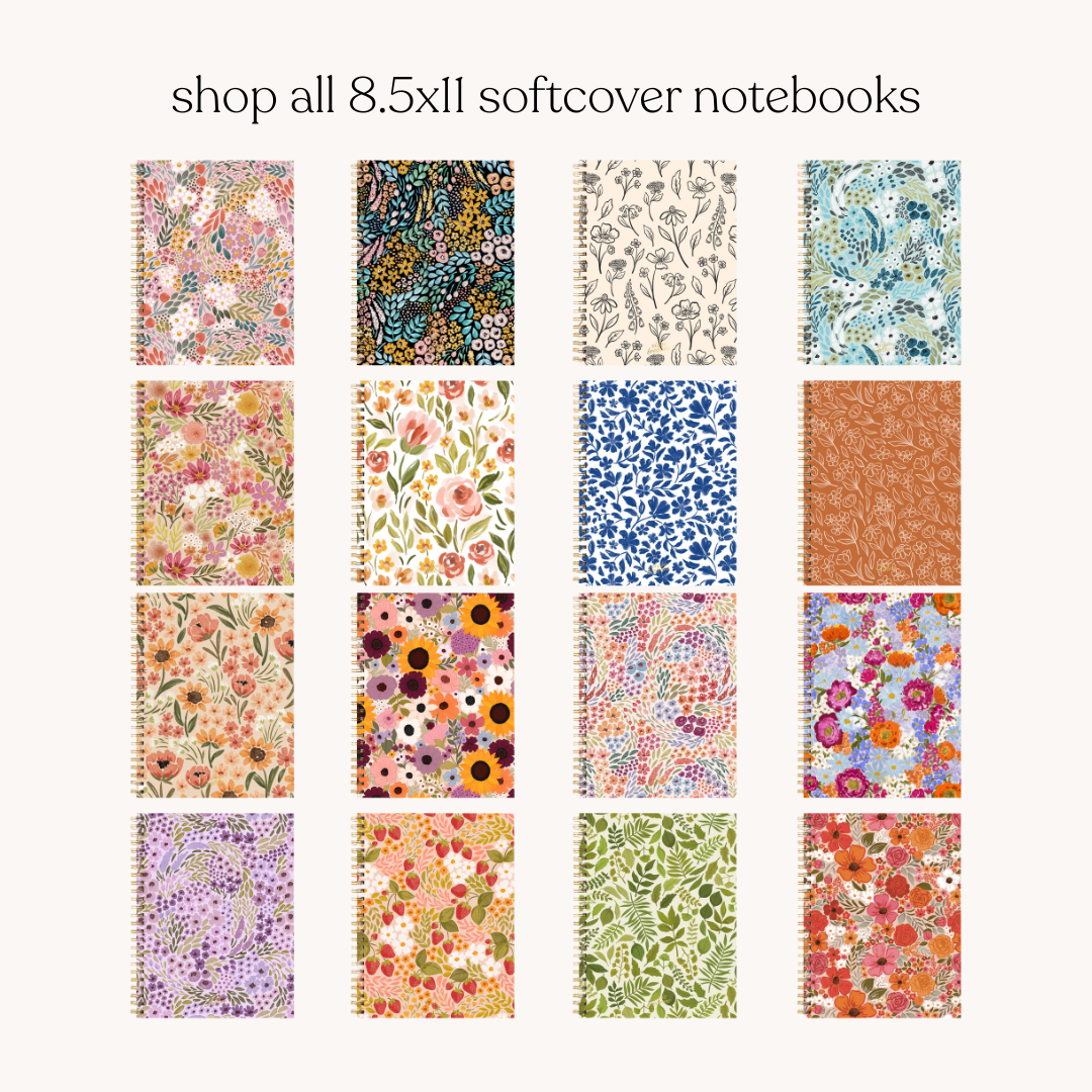 Spring Garden Softcover Spiral Notebook