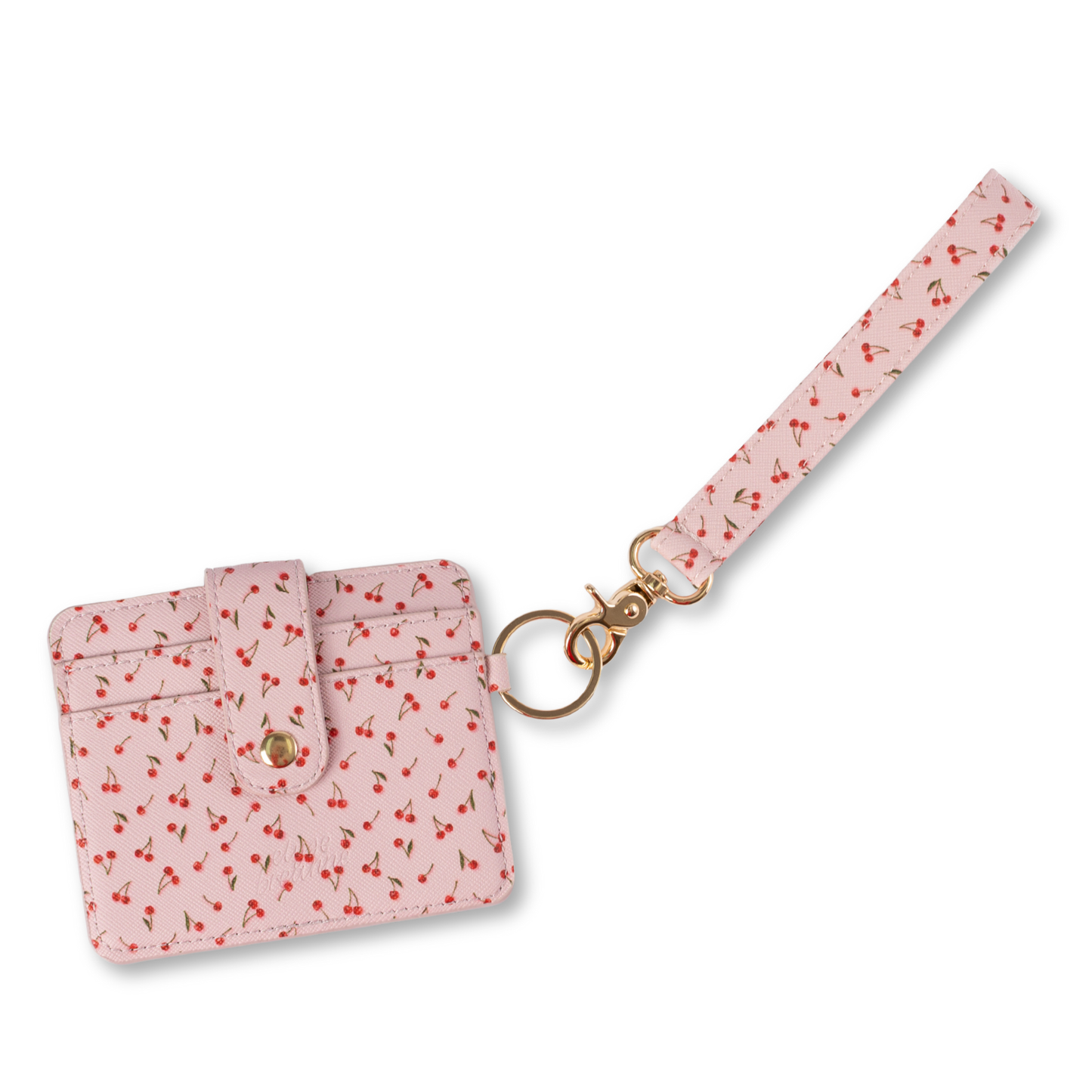 Painted Cherries Wristlet Keychain | Valentine's Day