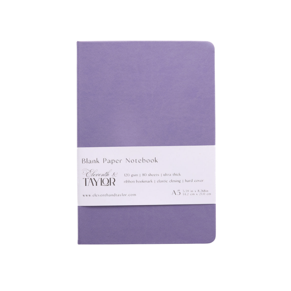 160 Page A5 Blank Journals: 120 GSM Thick Blank Card Stock: Muted melon
