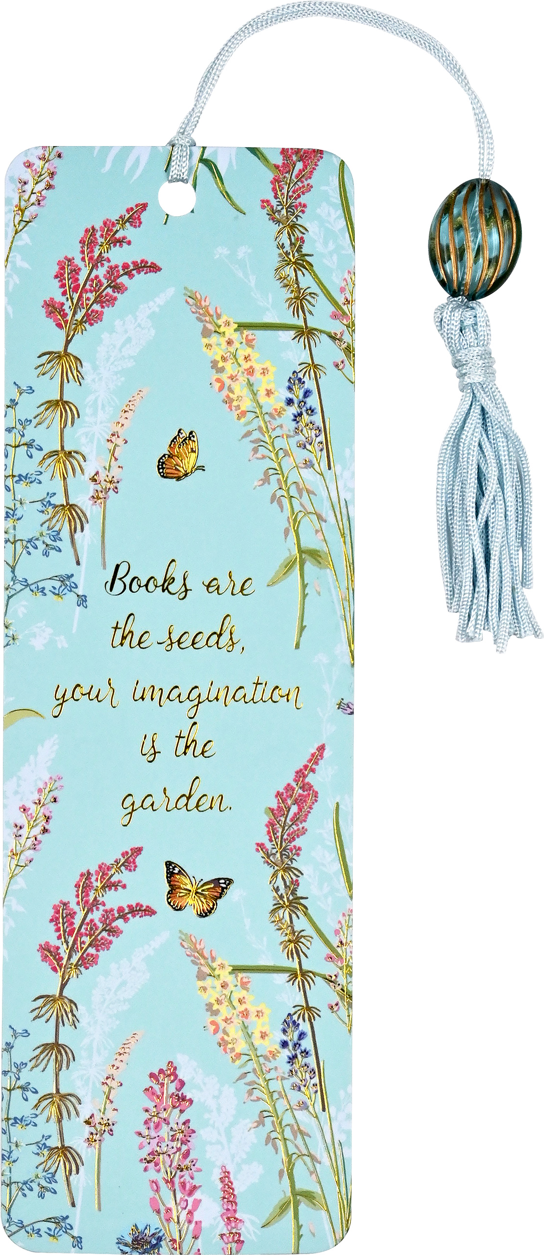 Blooms & Butterflies Beaded Bookmark