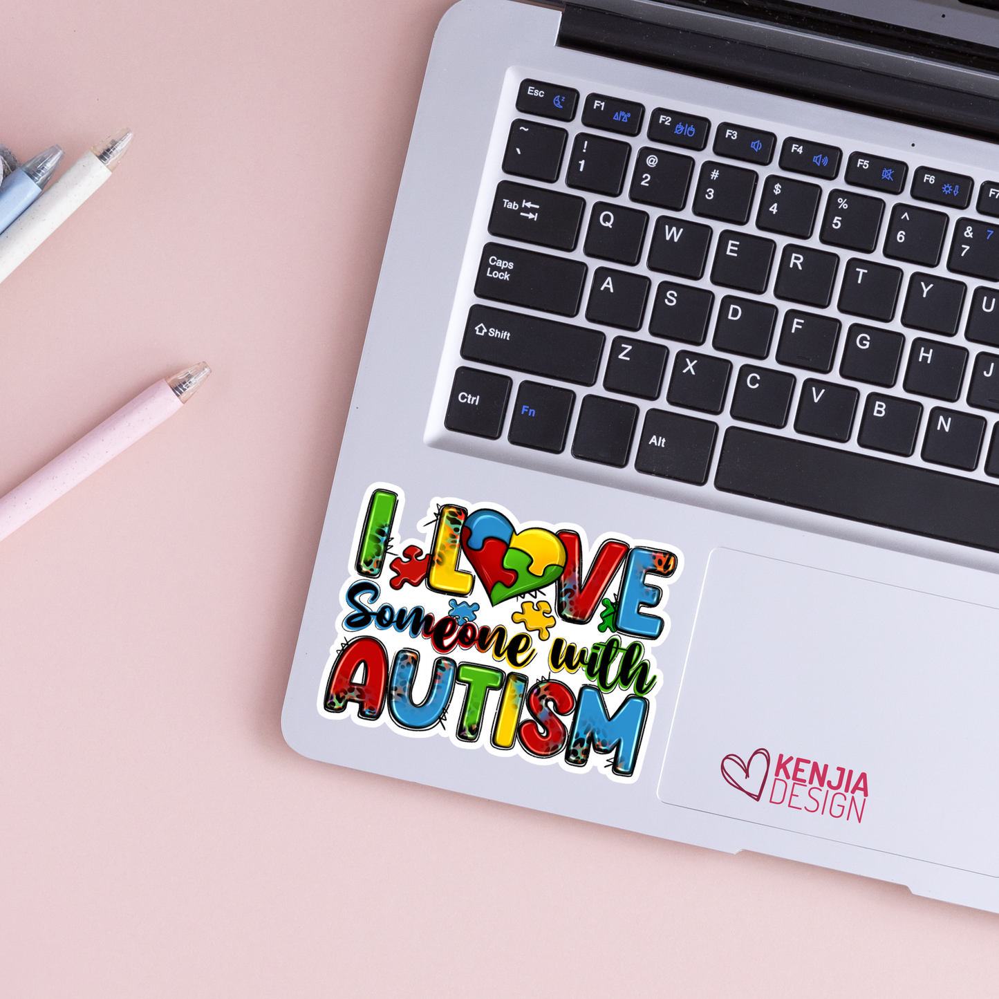 I Love Someone With Autism Stickers & Magnets: Matte Stickers 3''