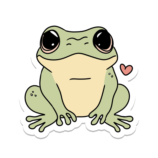 Frog | Animal | Cute | Waterproof Sticker | 2.5"
