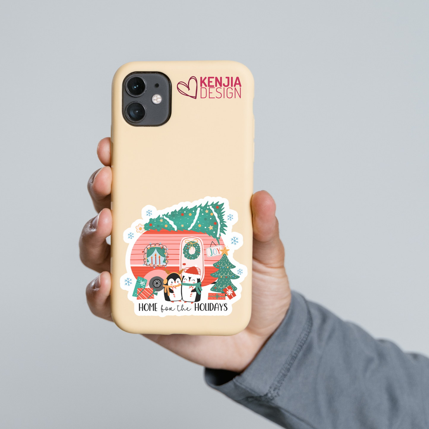 Christmas Camper VR Stickers and Magnets: Matte / 3'' Stickers