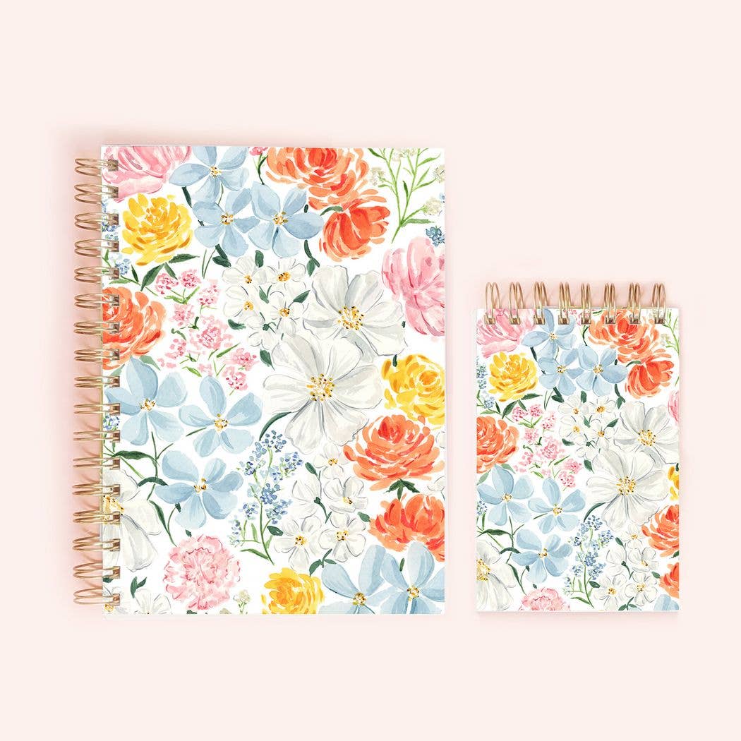 Spring Blooms Spiral Notepad | 150 Lined Pages