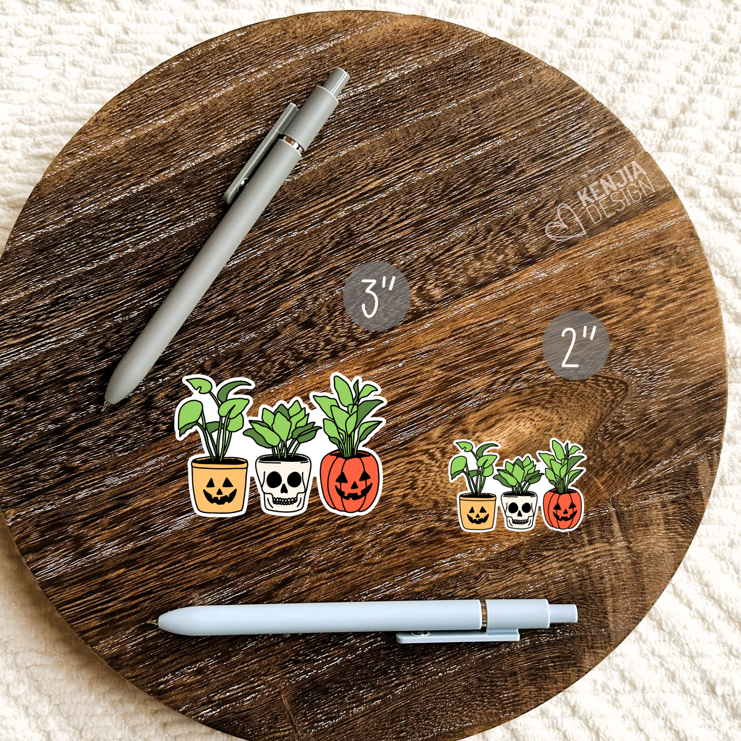 Halloween Stickers / Pumpkin Planters Stickers / Spooky: Matte Stickers 3''