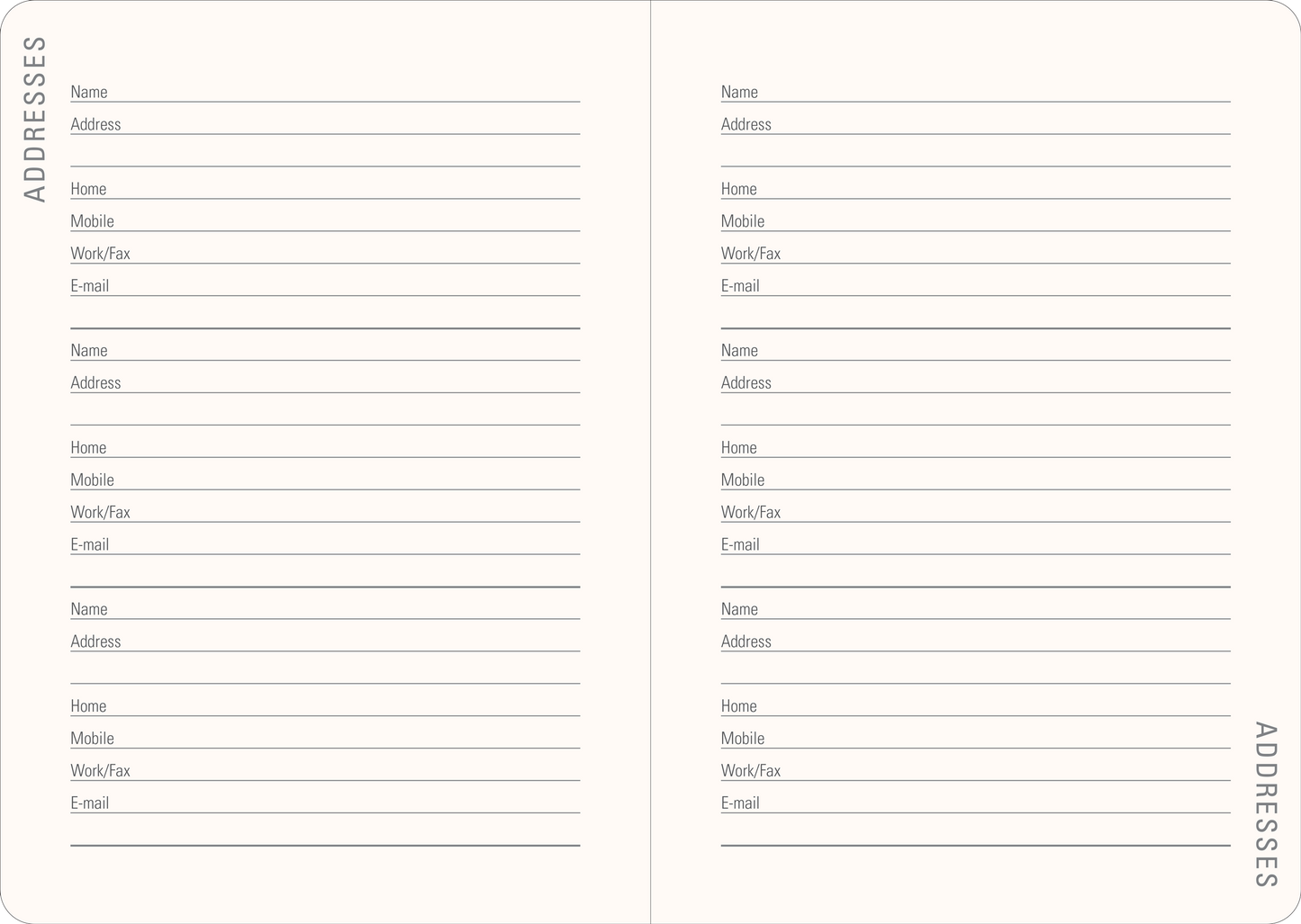 2027 Eucalyptus Weekly Planner