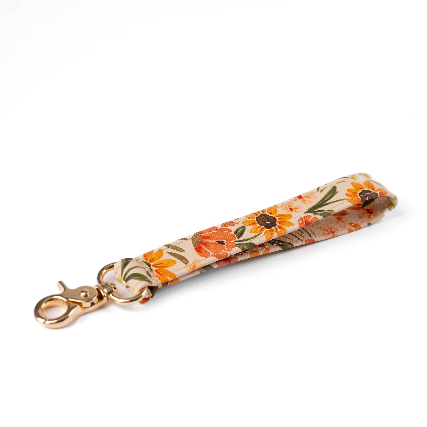 Sunny Poppies Wristlet Keychain