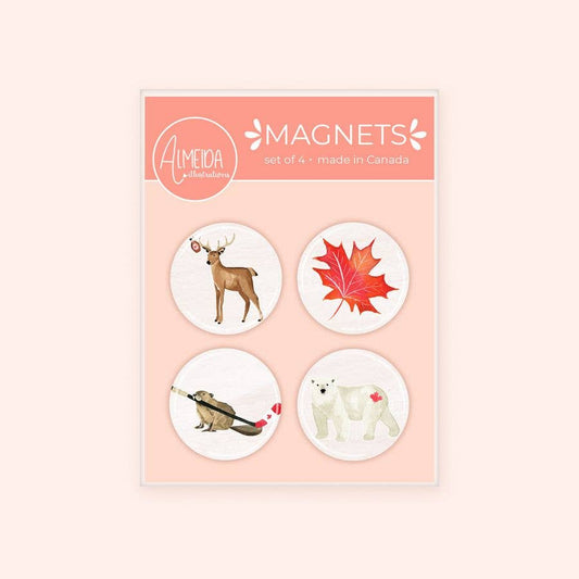 Canadian Animals I Magnet Set