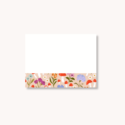 Mushroom Meadows Sticky Note, 4x3"