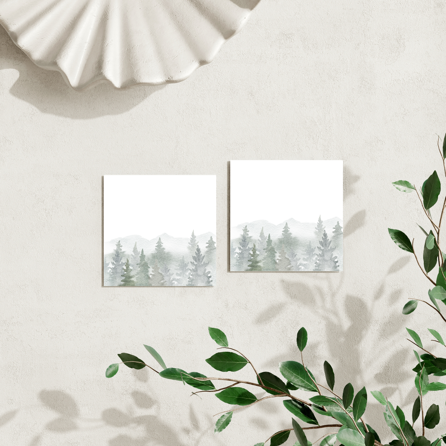 Watercolour Boreal Forest: 50 Sheet Post-It Notepad