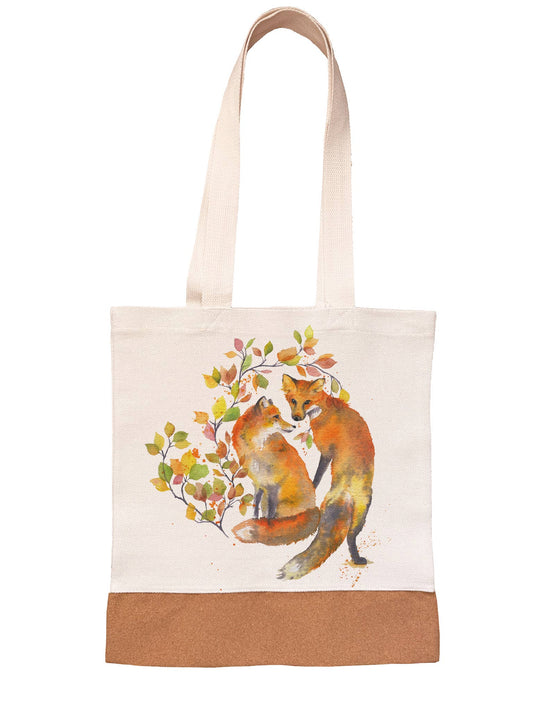 Linen/Canvas Tote Bag - Sass&Class - Fox