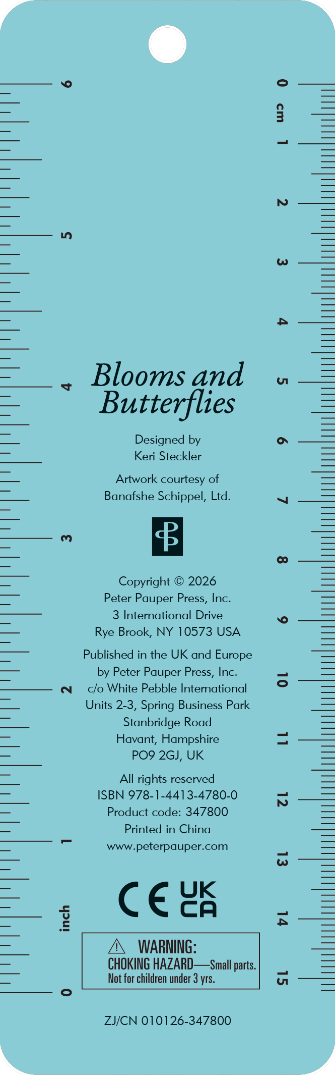 Blooms & Butterflies Beaded Bookmark
