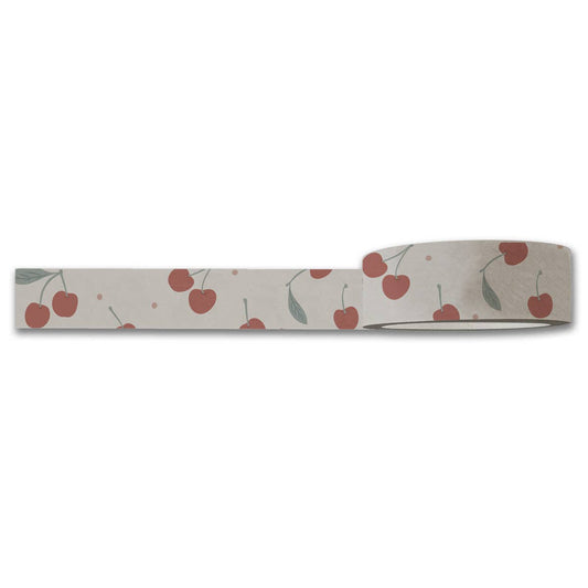Cherries Washi Tape — Decorative Paper Tape for Planners, Journals, Scrapbooking & Crafts