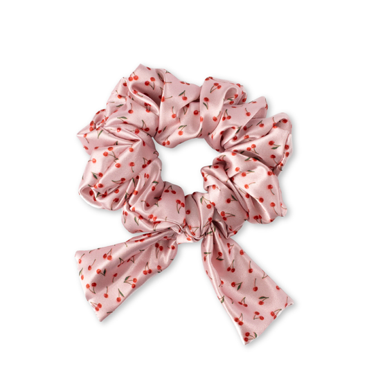 Painted Cherries Scrunchie | Valentine's Day