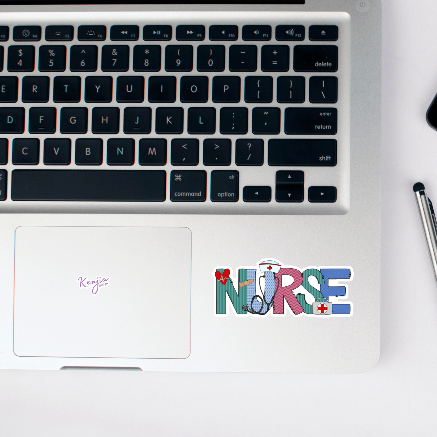 Colorful Nurse Words, Nurse Stickers, Medical and Healthcare: Waterproof Matte