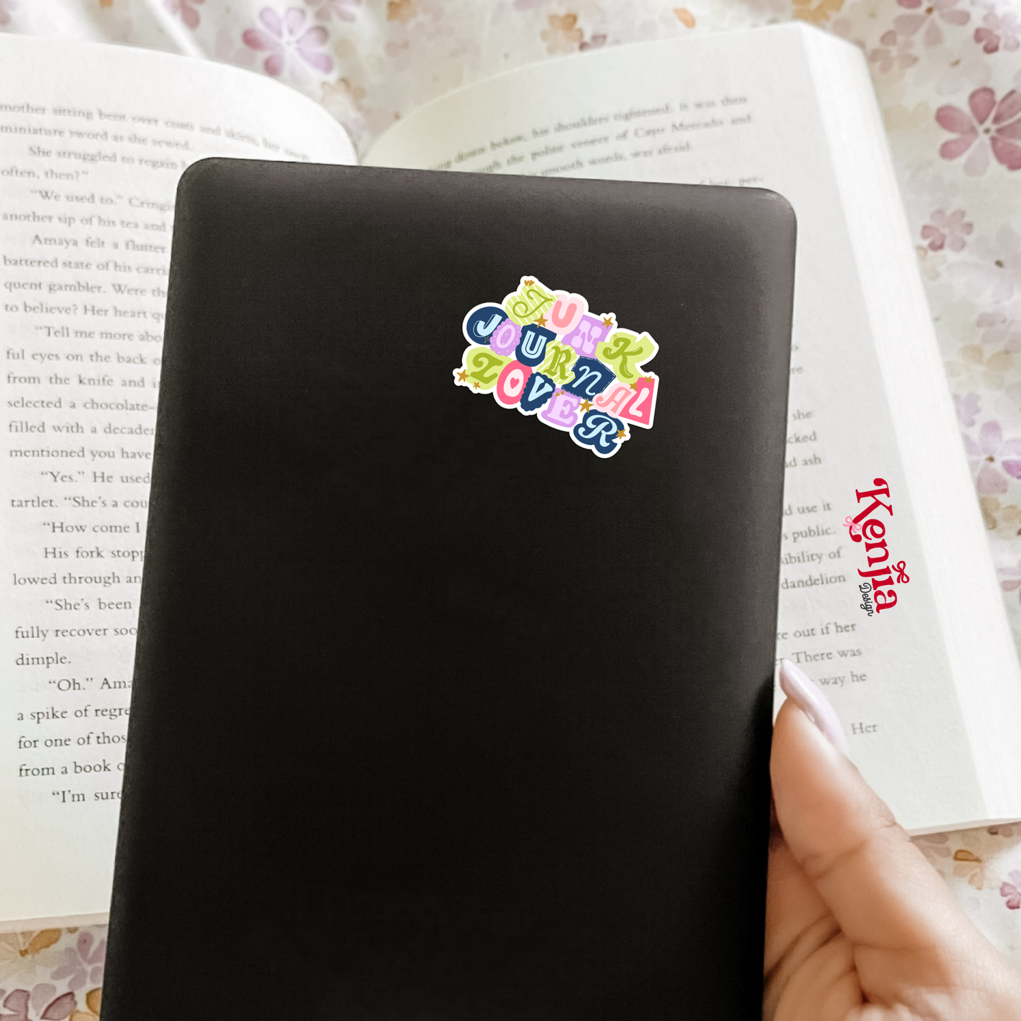 Junk Journal Lover Sticker / Cute Journaling Colorf Decal: 2.5'' Glitter