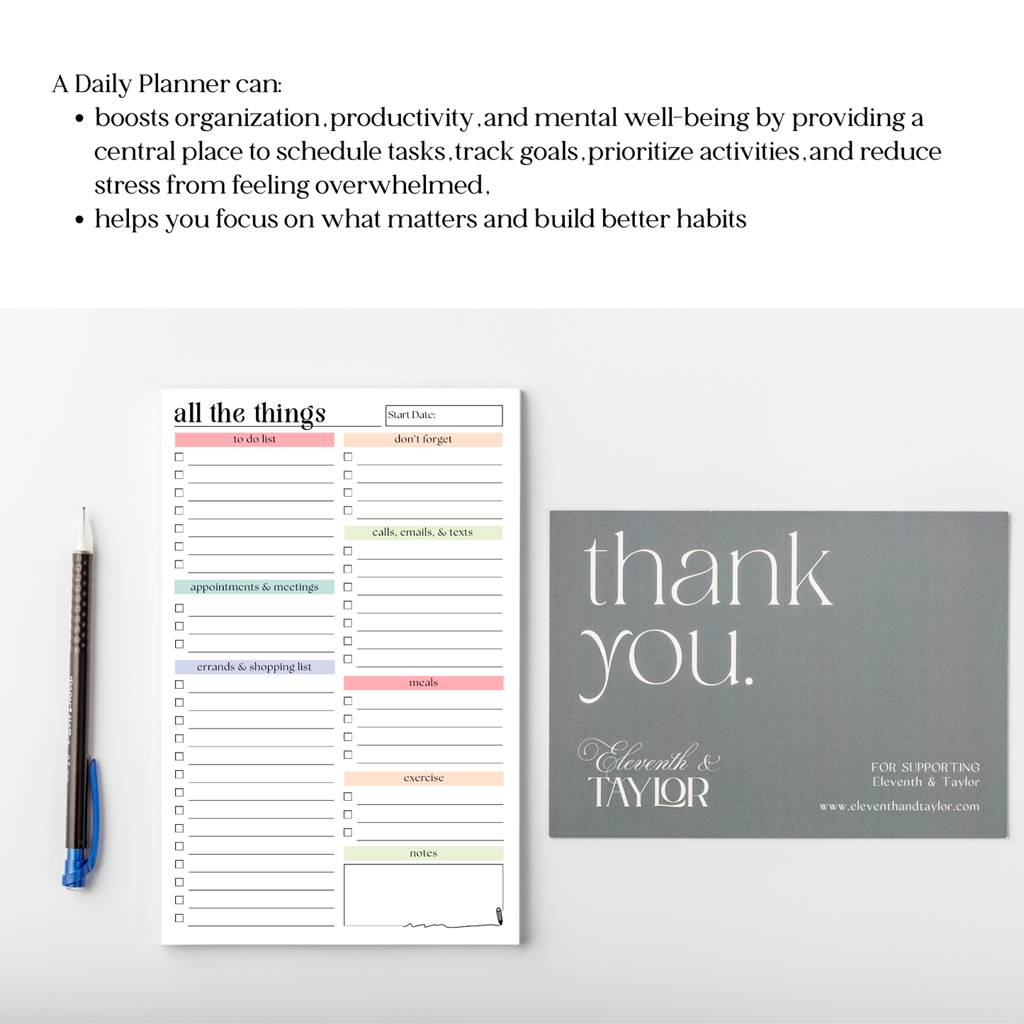 Daily and Weekly To-Do List: 50-Page Notepad