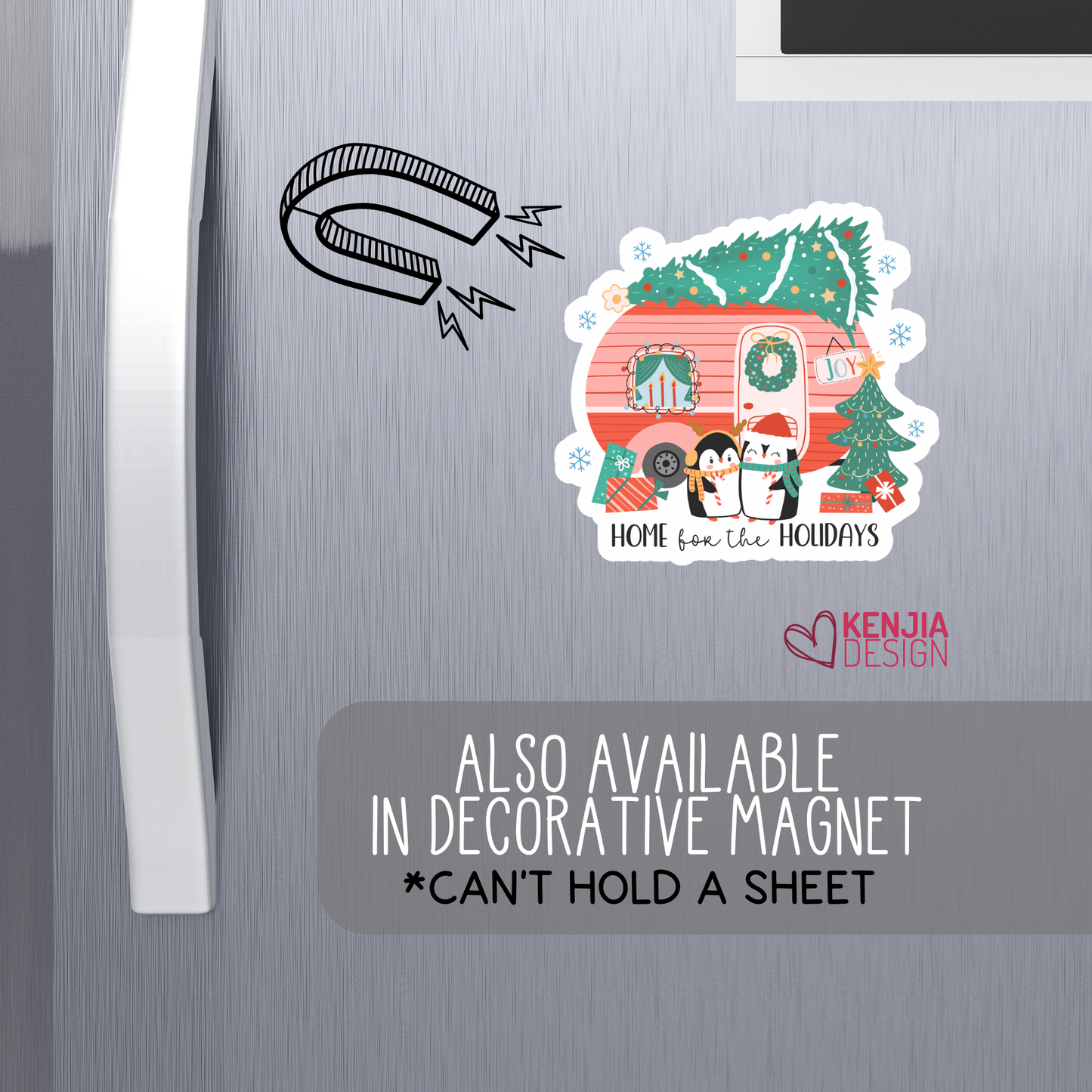 Christmas Camper VR Stickers and Magnets: Matte / 3'' Stickers