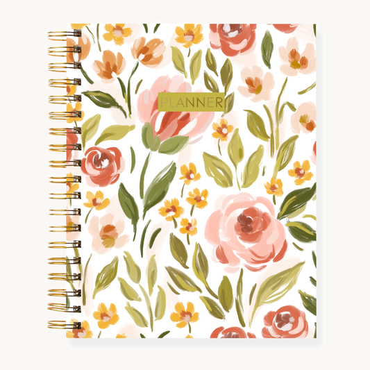 Spring Garden Undated Planner: 8.5x11