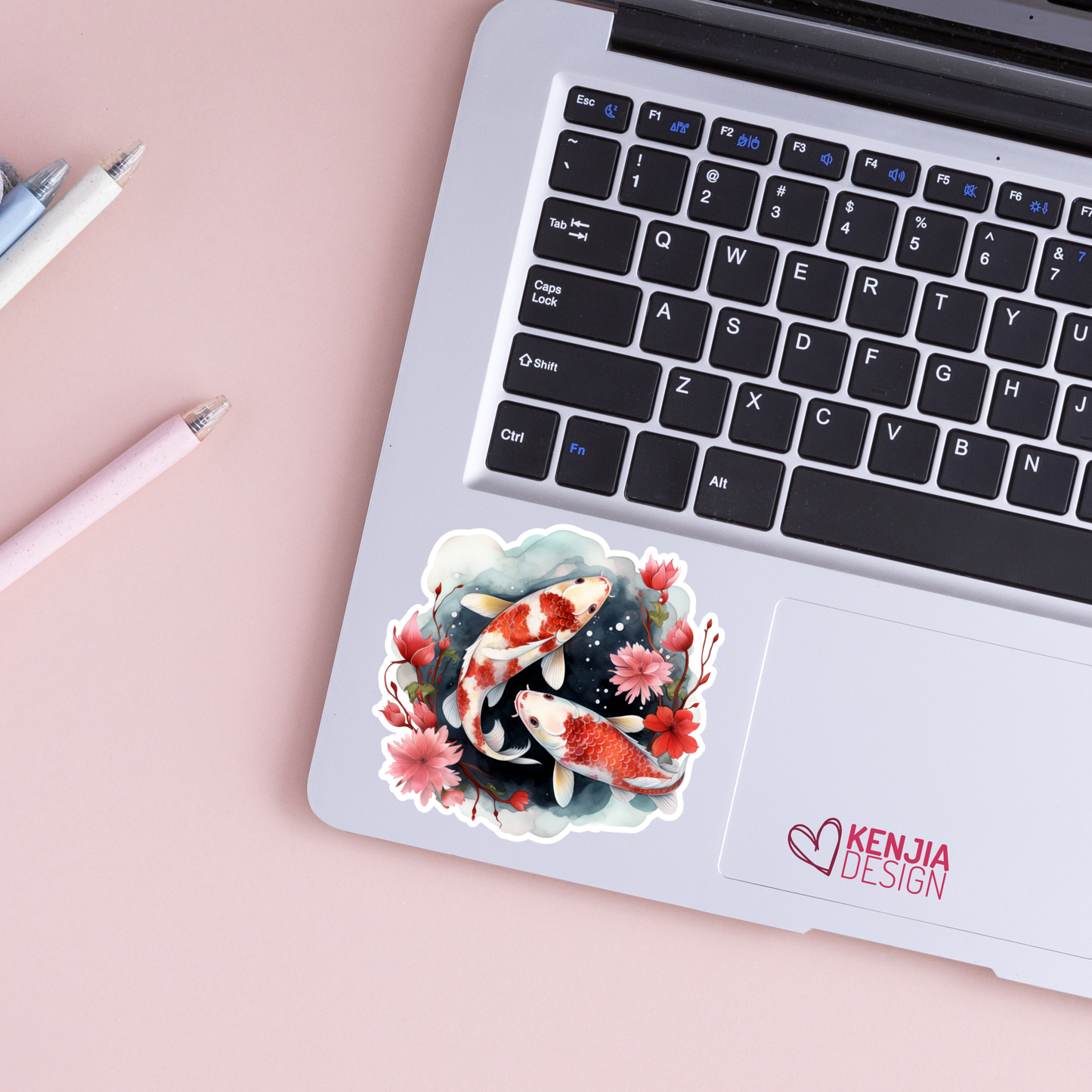 Koi Fish Stickers & Magnets / Pisces Japanese Stickers: Matte Stickers 3''