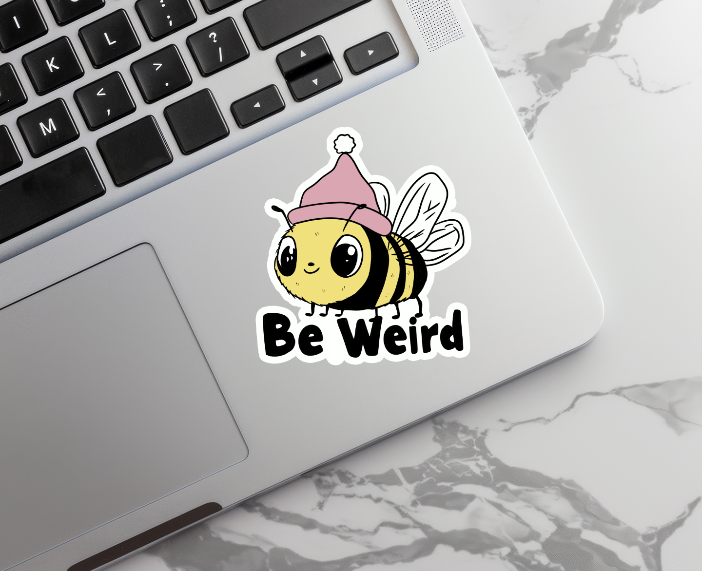 Be Weird Bee | Animal | Mental | Waterproof Sticker | 3"