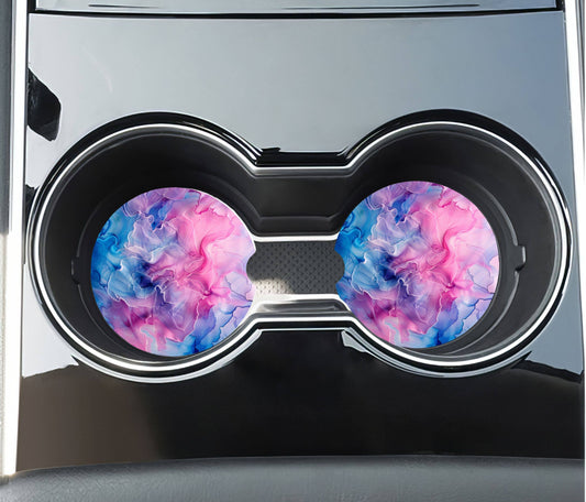 Watercolor Car Coasters -Neoprene Set of 2