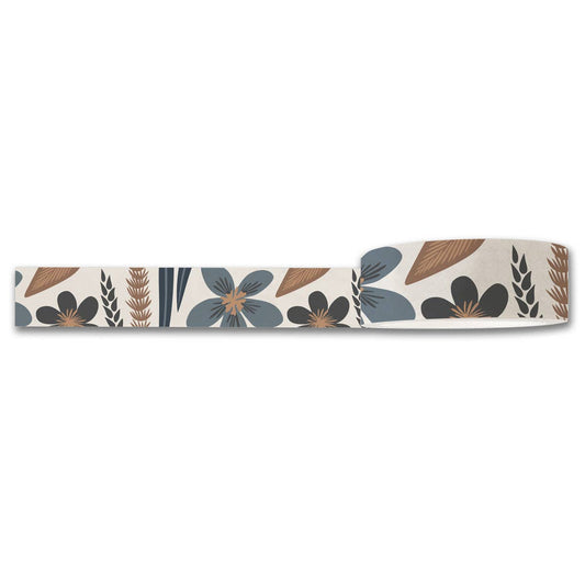 Misty Bloom Floral Washi Tape — Decorative Paper Tape for Planners, Journals, Scrapbooking & Crafts