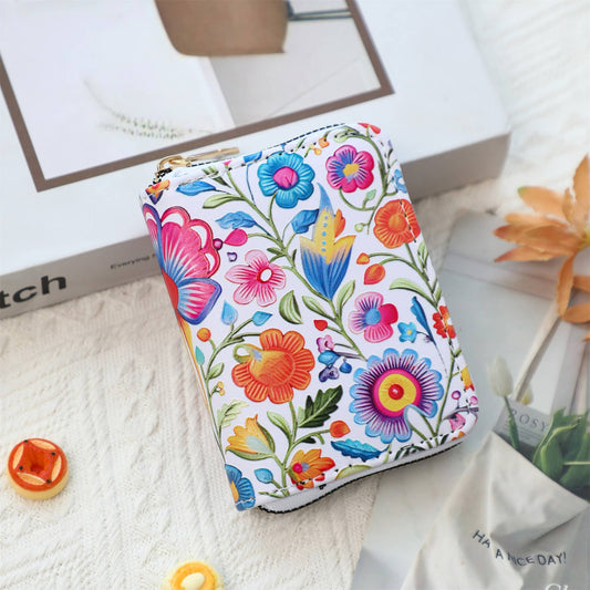 Art Paint Mini Wallet - Flowers