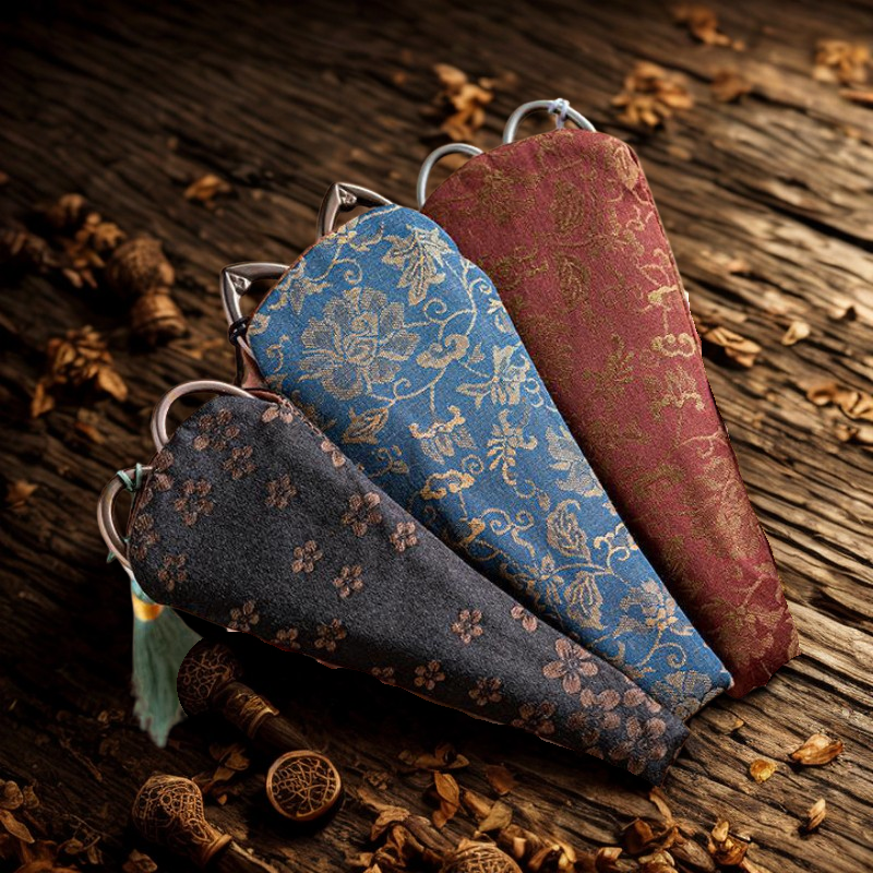 Vintage Style Embroidery Scissors with Random Brocade Sheath: Style 1