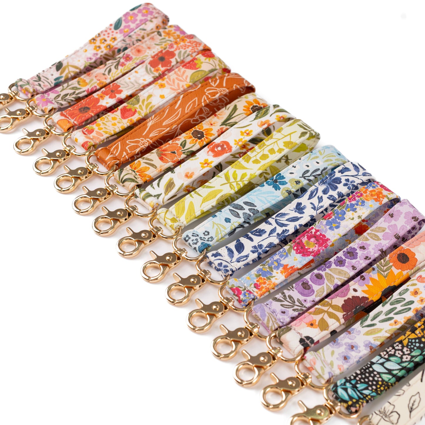 Lilac Floral Wristlet Keychain