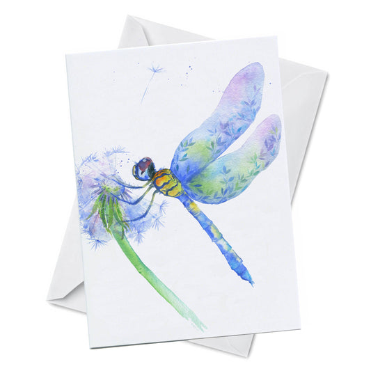 Greeting Card - On the Wing - Watercolour Dragonfly