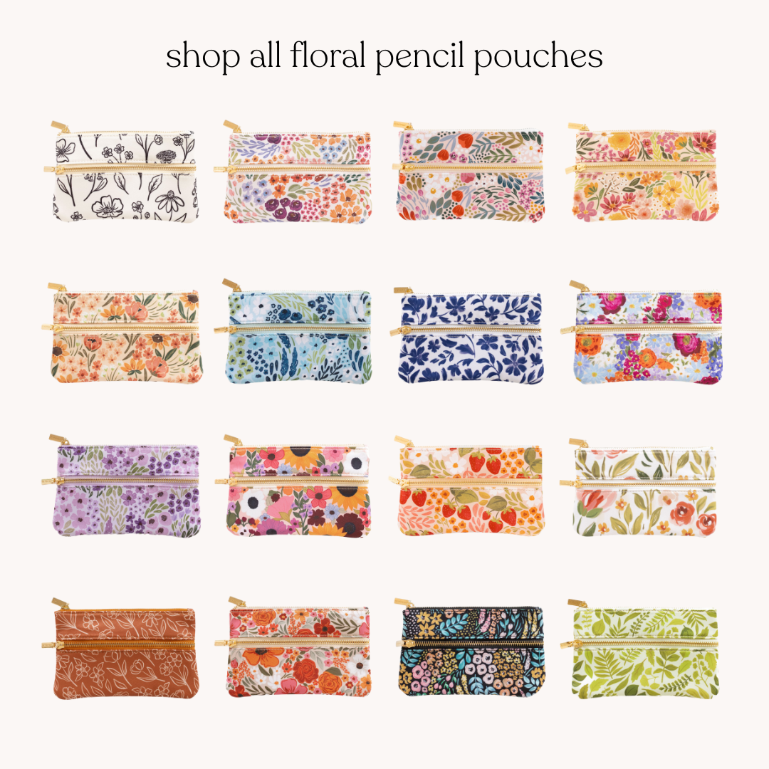 Sunny Poppies Pencil Pouch