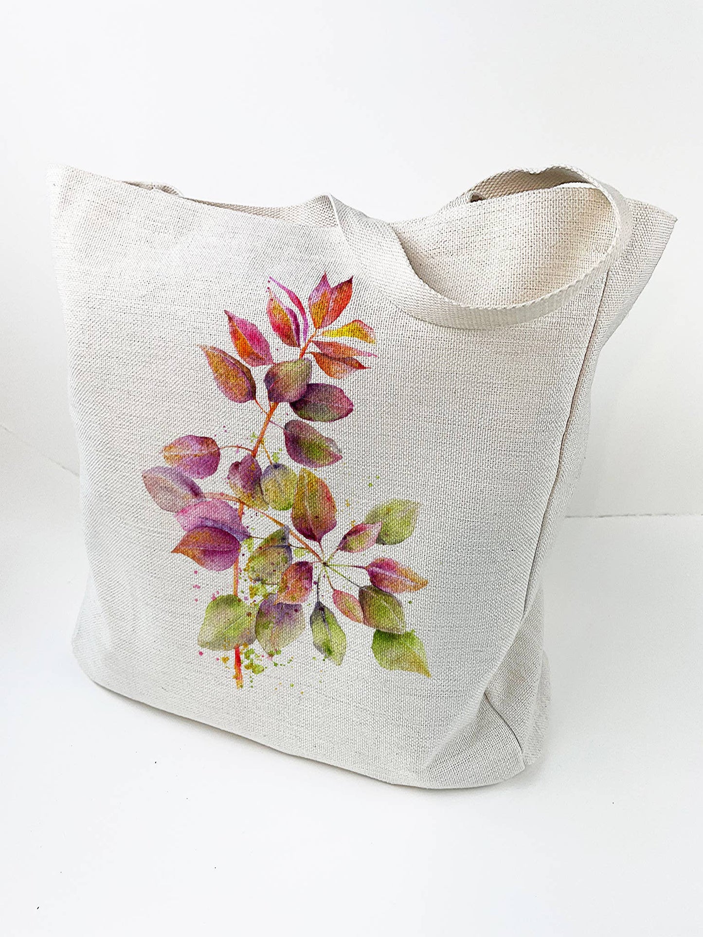 Large Linen/Canvas Tote Bag - Sun Catcher - Plant