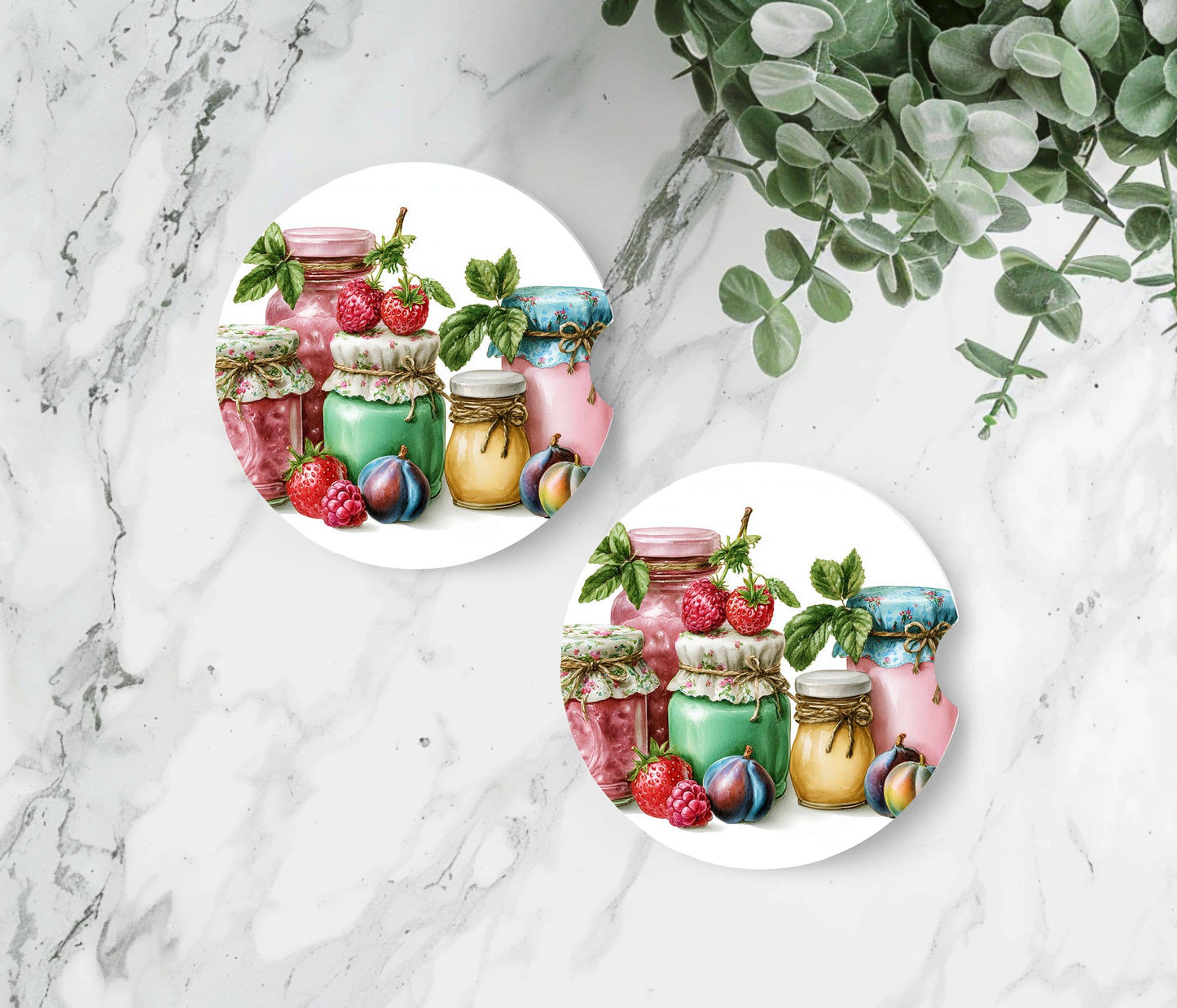 Can Preserves Car Coasters - Neoprene Set of 2