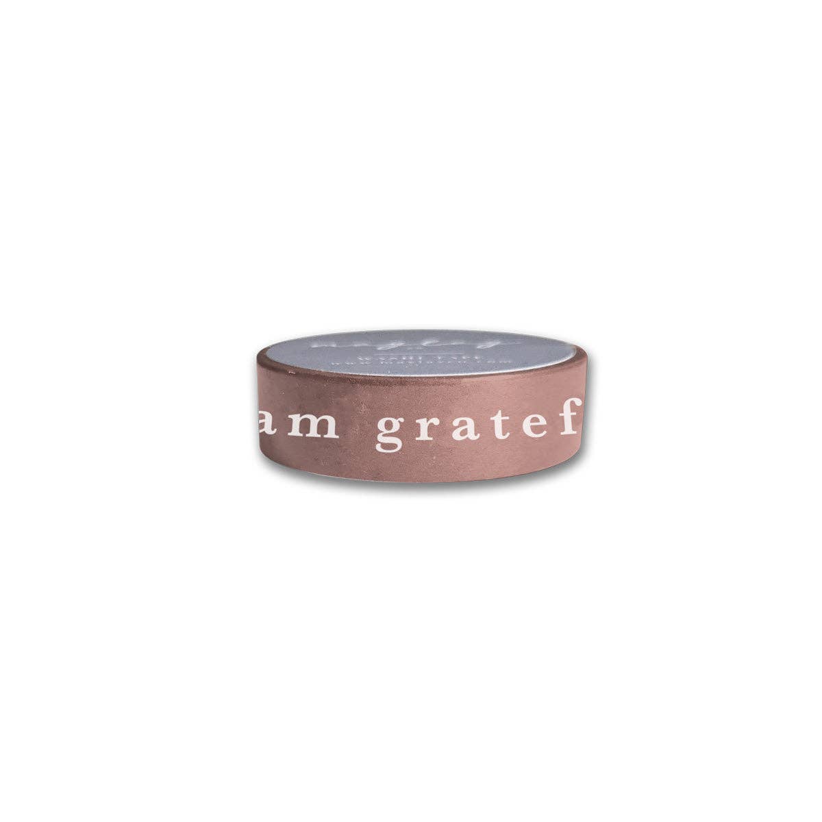 I Am Grateful Washi Tape - Mauve — Decorative Paper Tape for Planners, Journals, Scrapbooking & Crafts